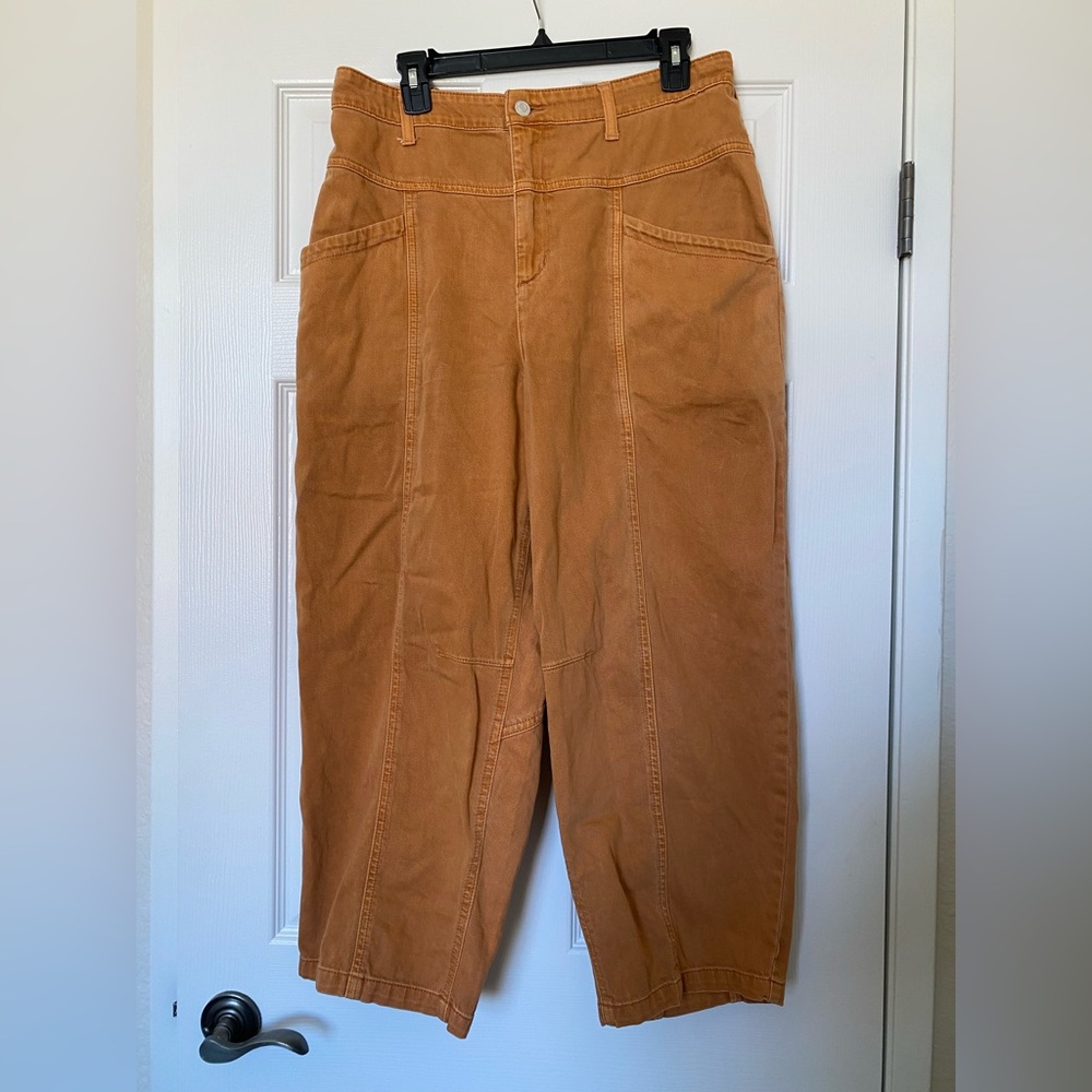 Anthropologie Pilcro Copper High Rise Baggy Relaxed Pants